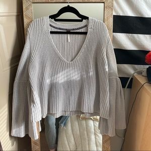 Free People bell-sleeve sweater